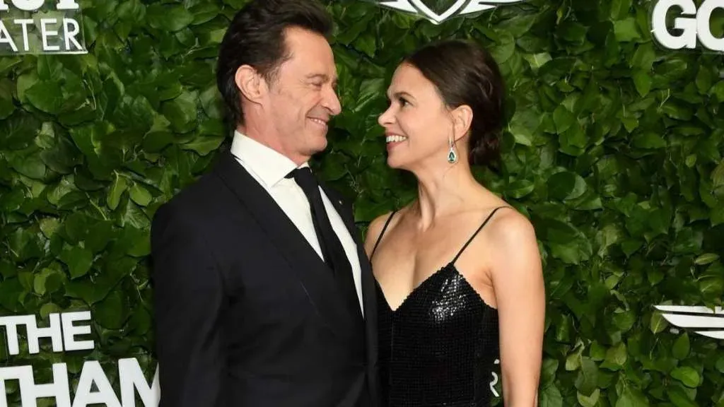 Hugh Jackman and Sutton Foster make a powerful statement in matching black outfits