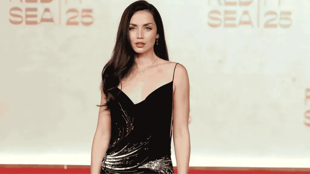 Ana de Armas Stuns in Bold Backless Dress