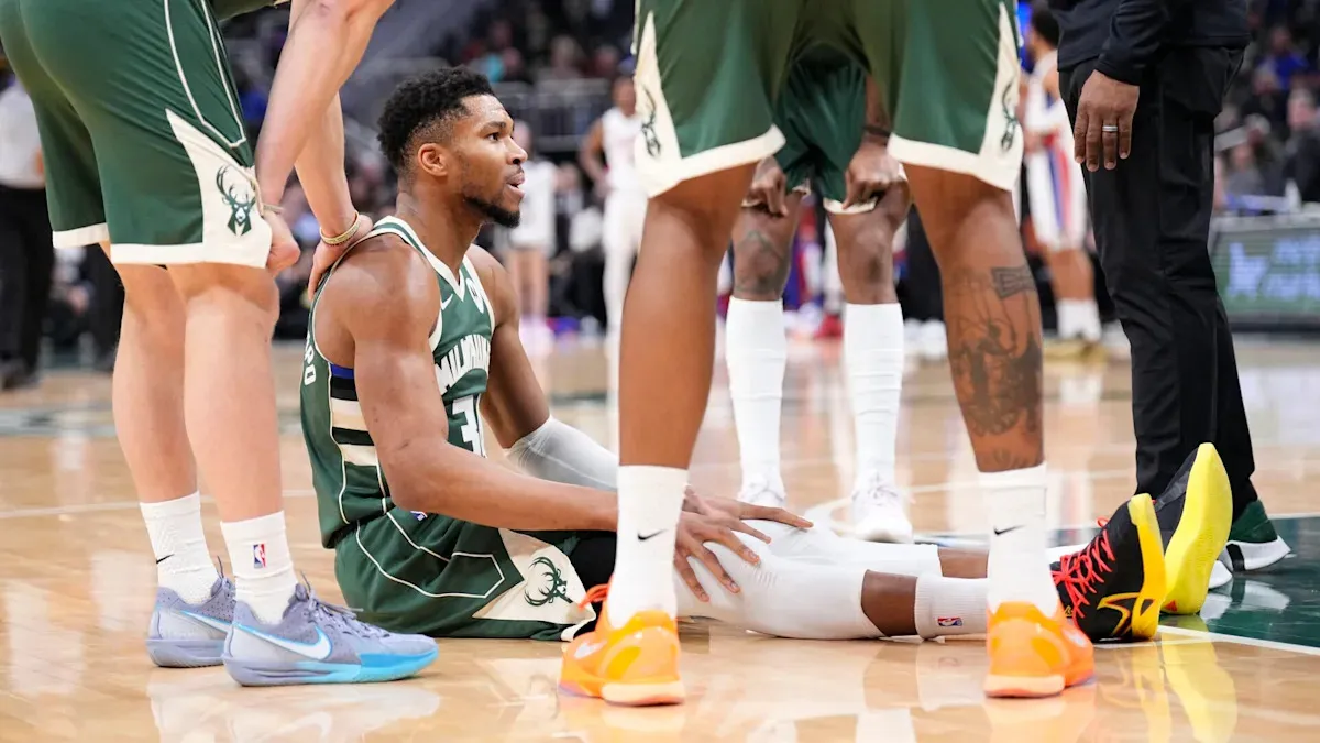 Giannis Antetokounmpo exits Bucks game due to right calf strain, undergoes MRI