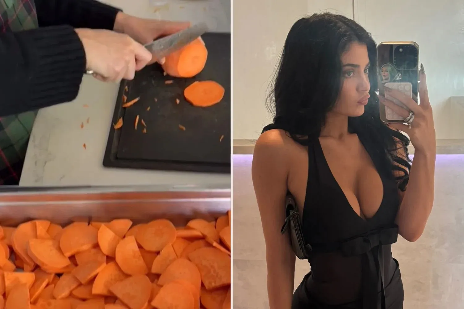 Kardashian-Jenner Family Gives Sneak Peek of Their Thanksgiving Celebration with Kylie Teasing Sister Kendall's Viral Vegetable Chopping Video