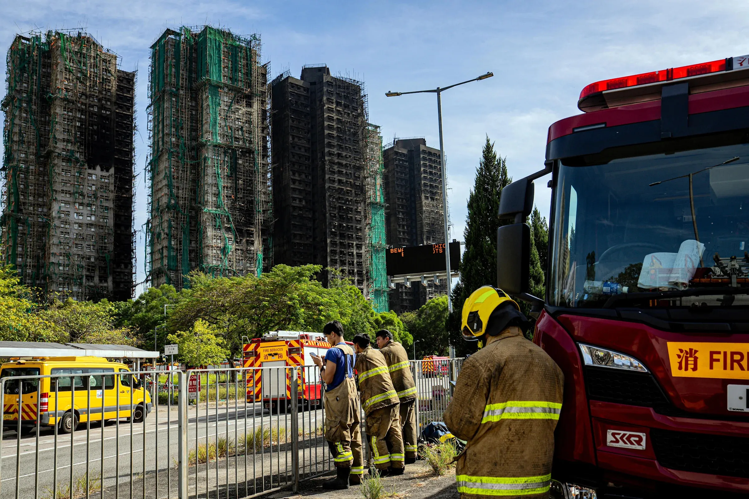 Death toll continues to rise despite Hong Kong apartment fire being extinguished