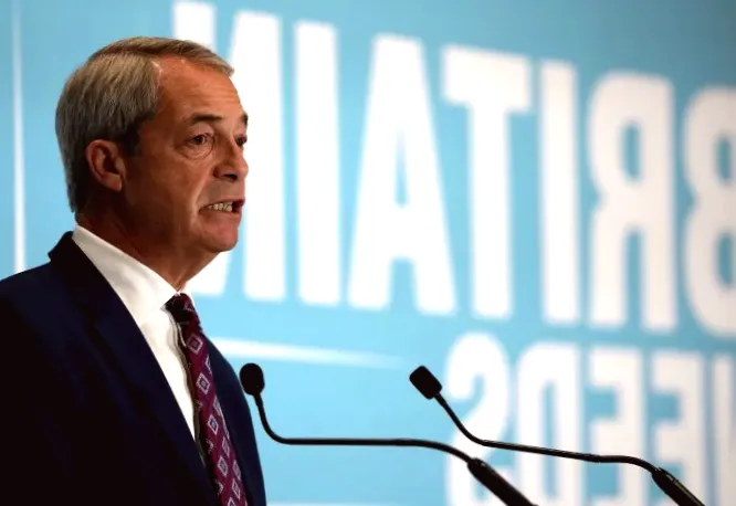 UK's Farage holds rally in Scottish town affected by immigration protests