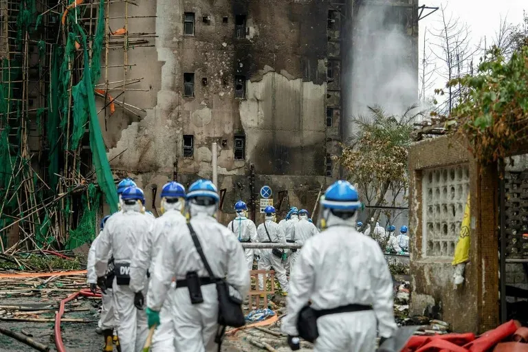 Hong Kong police detain suspects as number of fire fatalities exceeds 150