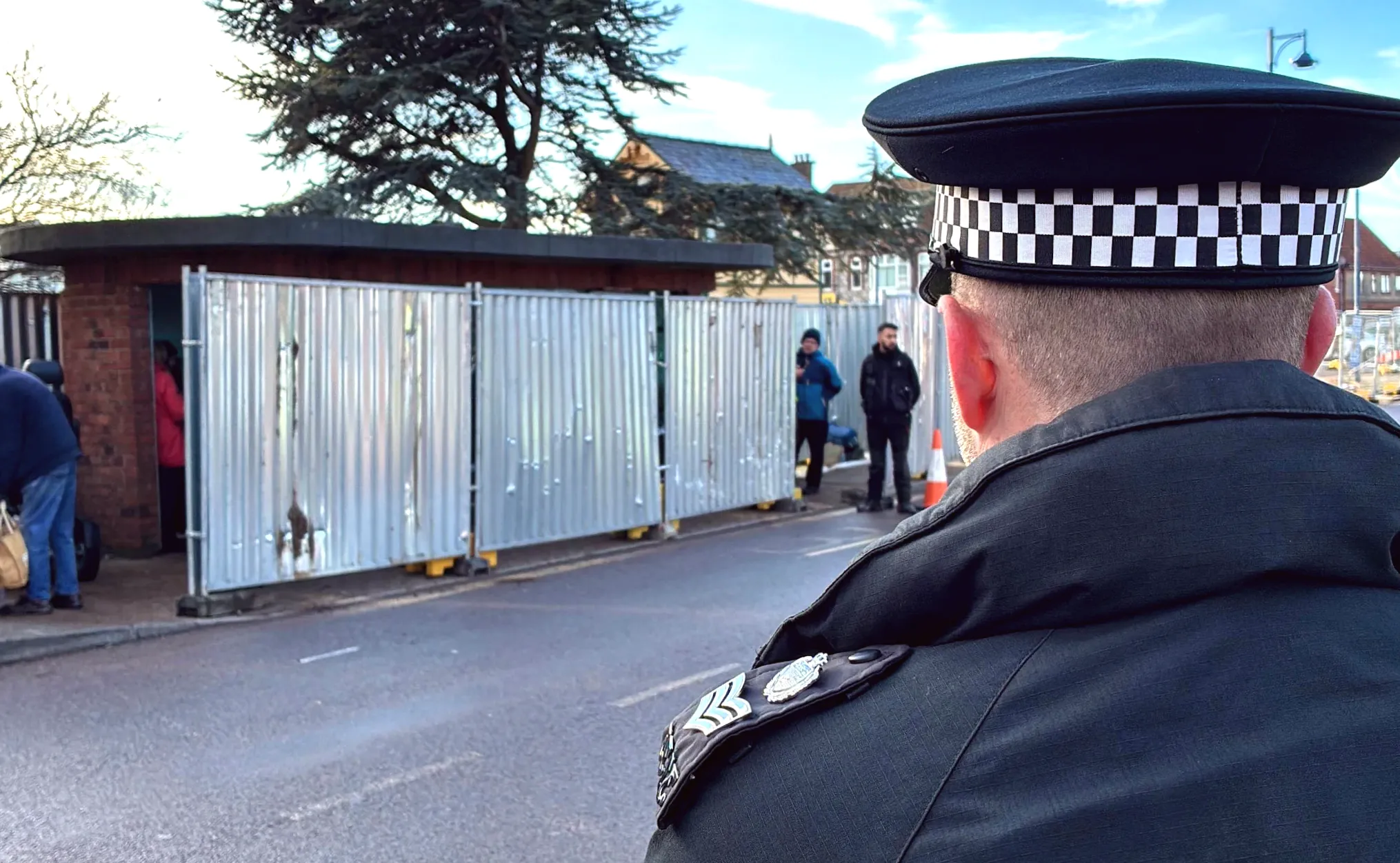 Protest at bus stop persists despite eviction notice