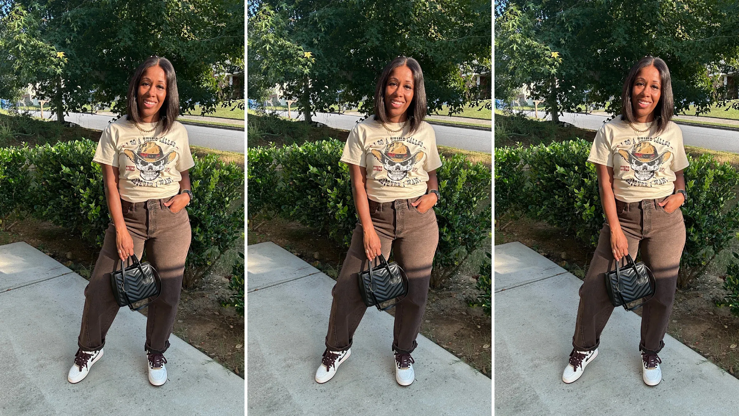 I experimented with the barrel jeans trend, and this outfit could be my top choice so far