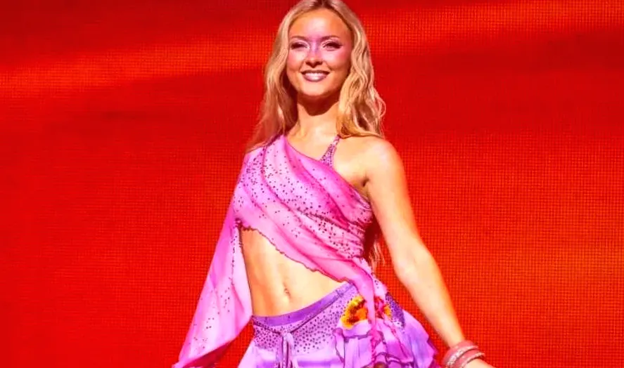 Zara Larsson's Flirty Photos in Tiny Baby Tee and Sheer Skirt