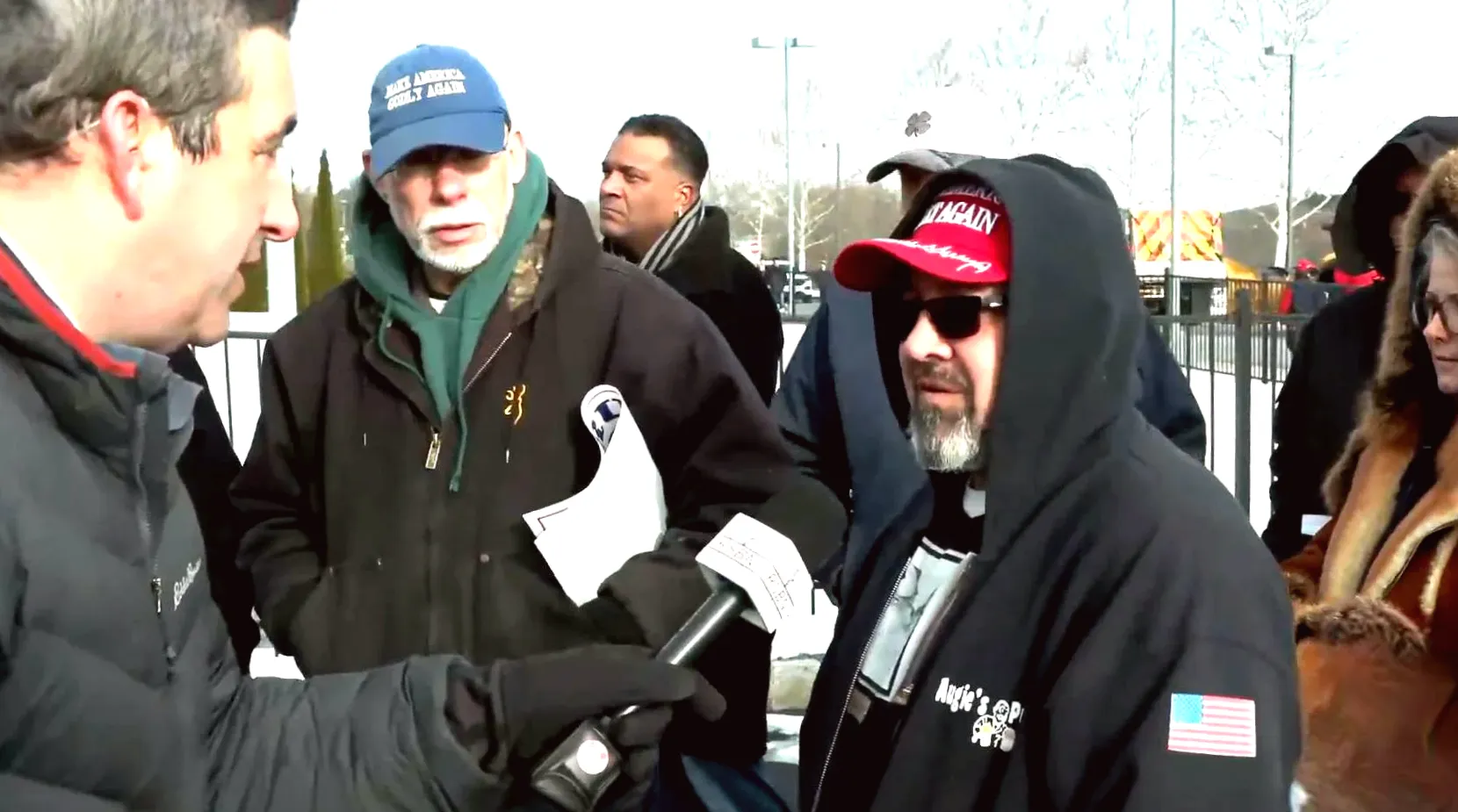 Trump Supporters Queue in Freezing Weather, Expressing Admiration Before Rally: 'He Sacrificed for Us!'