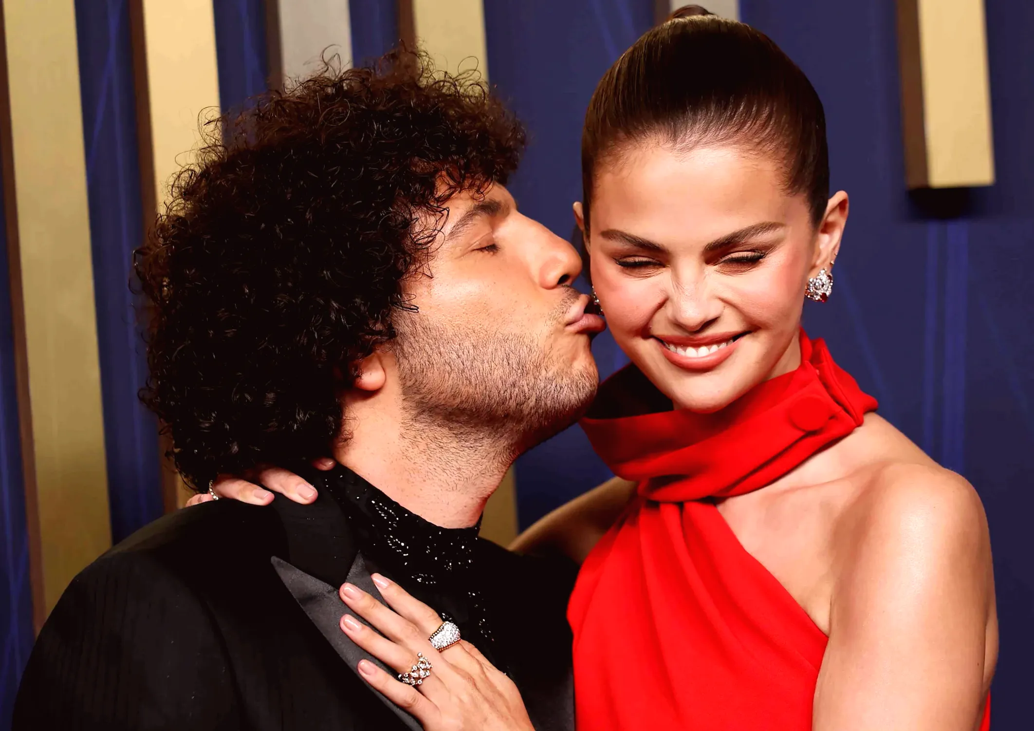 Selena Gomez Sports Tiny Shorts and Shares a Kiss with Benny Blanco to Mark Relationship Milestone