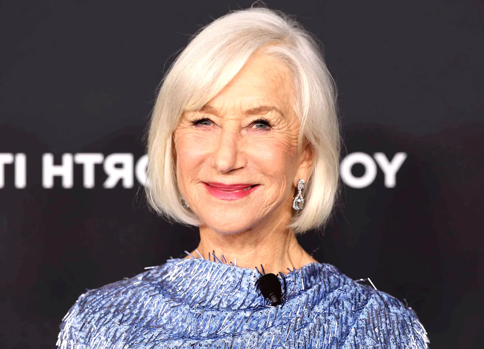 Helen Mirren's Stunning Dress Resembles Actual Ice for Rare Red Carpet Appearance