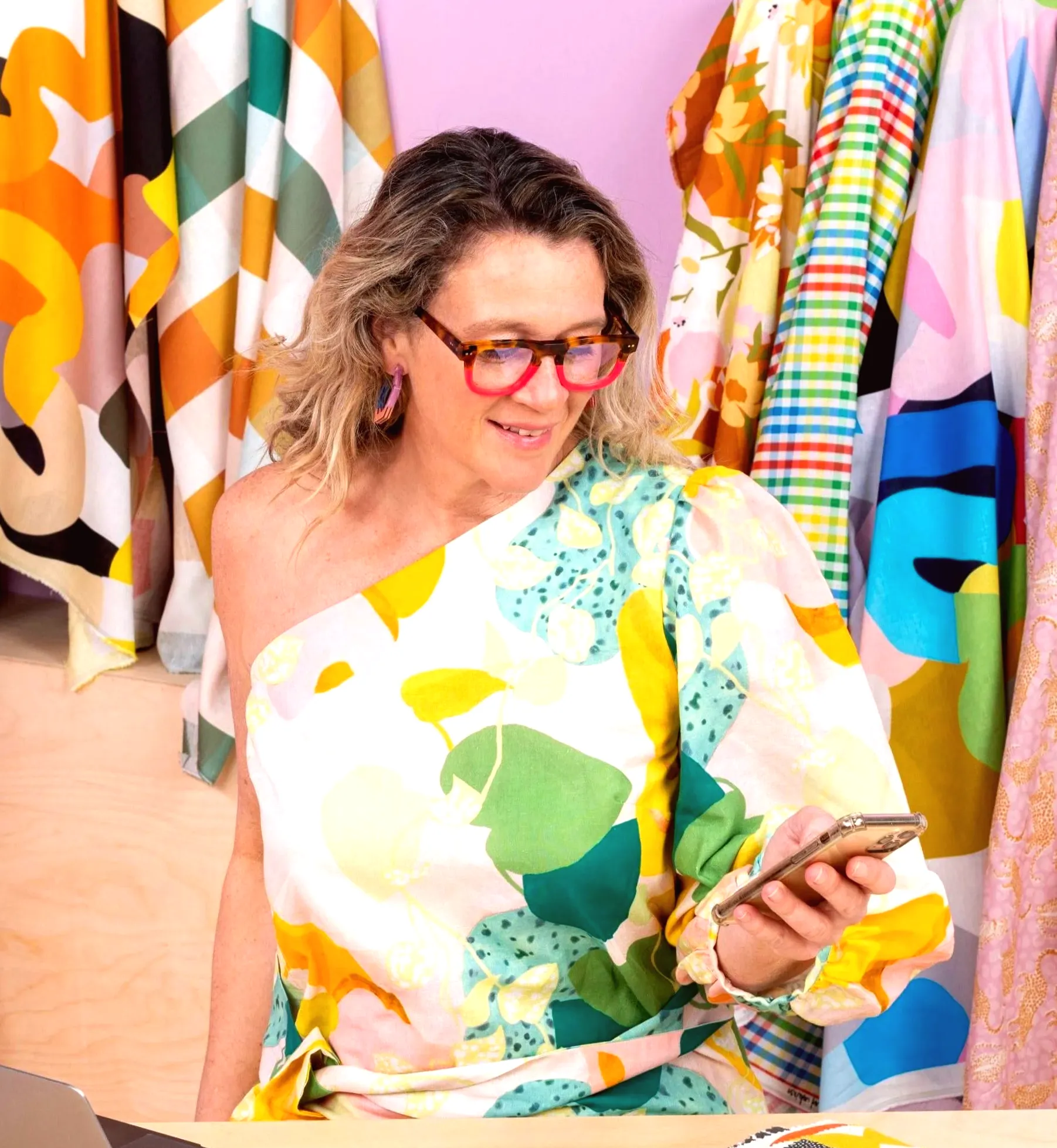 Customers adored the 'fabric queen'. But with each order, her tale unraveled.