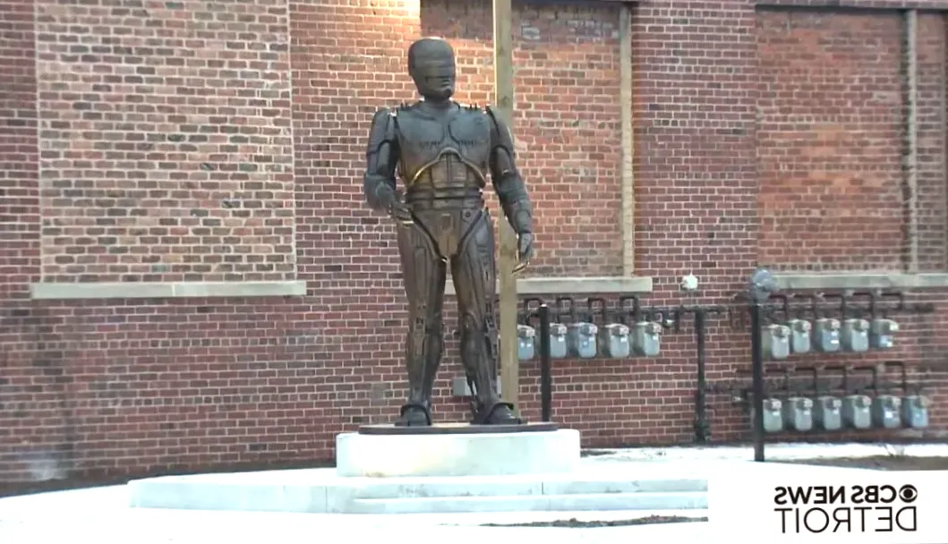 After nearly 15 years, a RoboCop statue is finally installed in Detroit