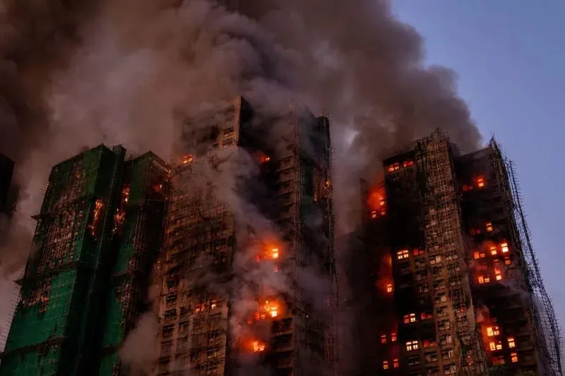 Death toll in Hong Kong high-rise fire rises to 94.