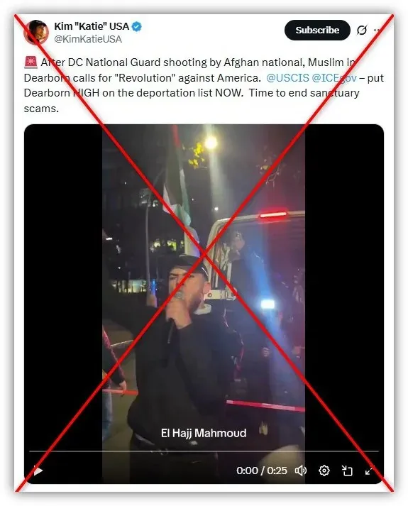 Misleading video falsely claims US Muslims involved in National Guard shooting, actually from Germany