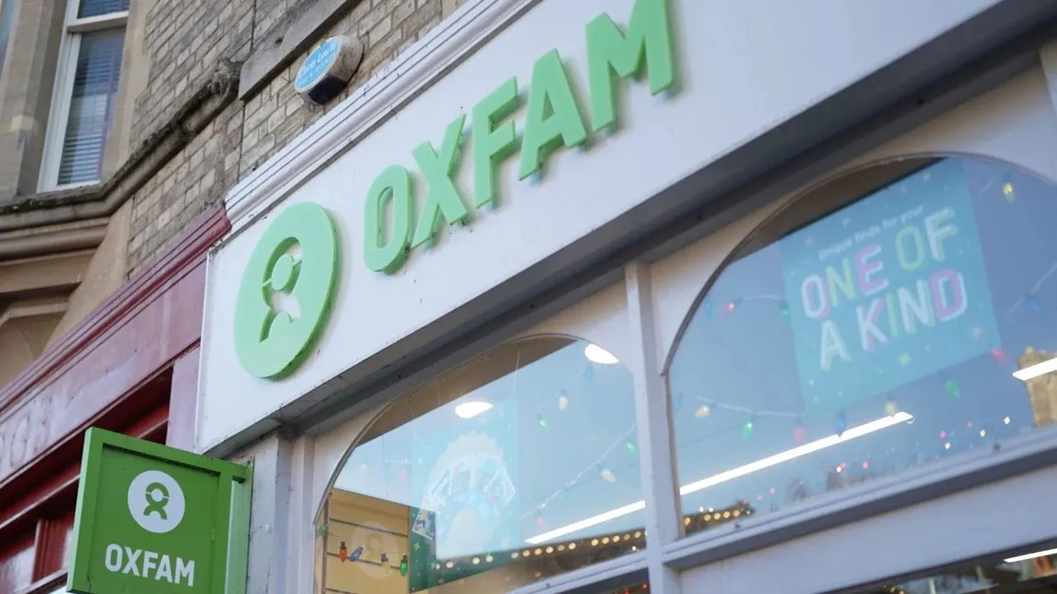 Oxfam store earnings decrease by two thirds over three years