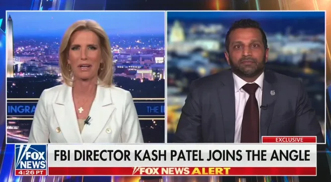 Laura Ingraham Inquires About Accusation of Kash Patel Using FBI Jet for Personal Pleasure Flights
