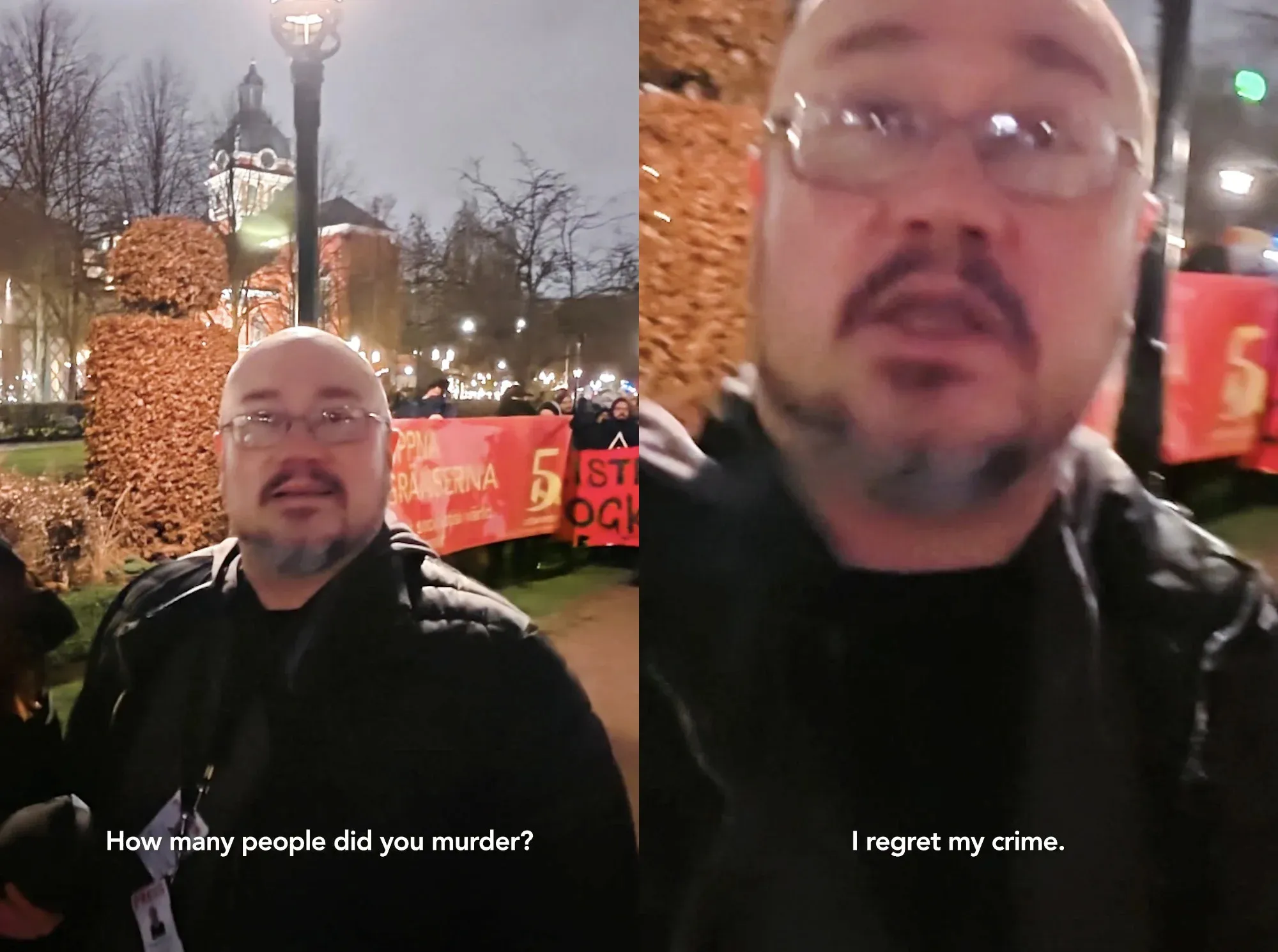 Convicted Triple Murderer Regrets Crime, Seen Working as 'Journalist' at Protest