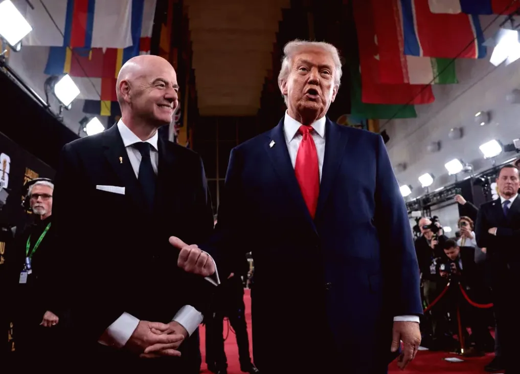 Gianni Infantino presents Donald Trump with controversial Fifa Peace Prize during World Cup 2026 draw