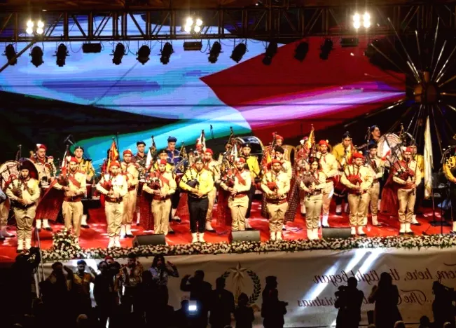 Bethlehem Christmas tree illuminated for the first time following Gaza conflict
