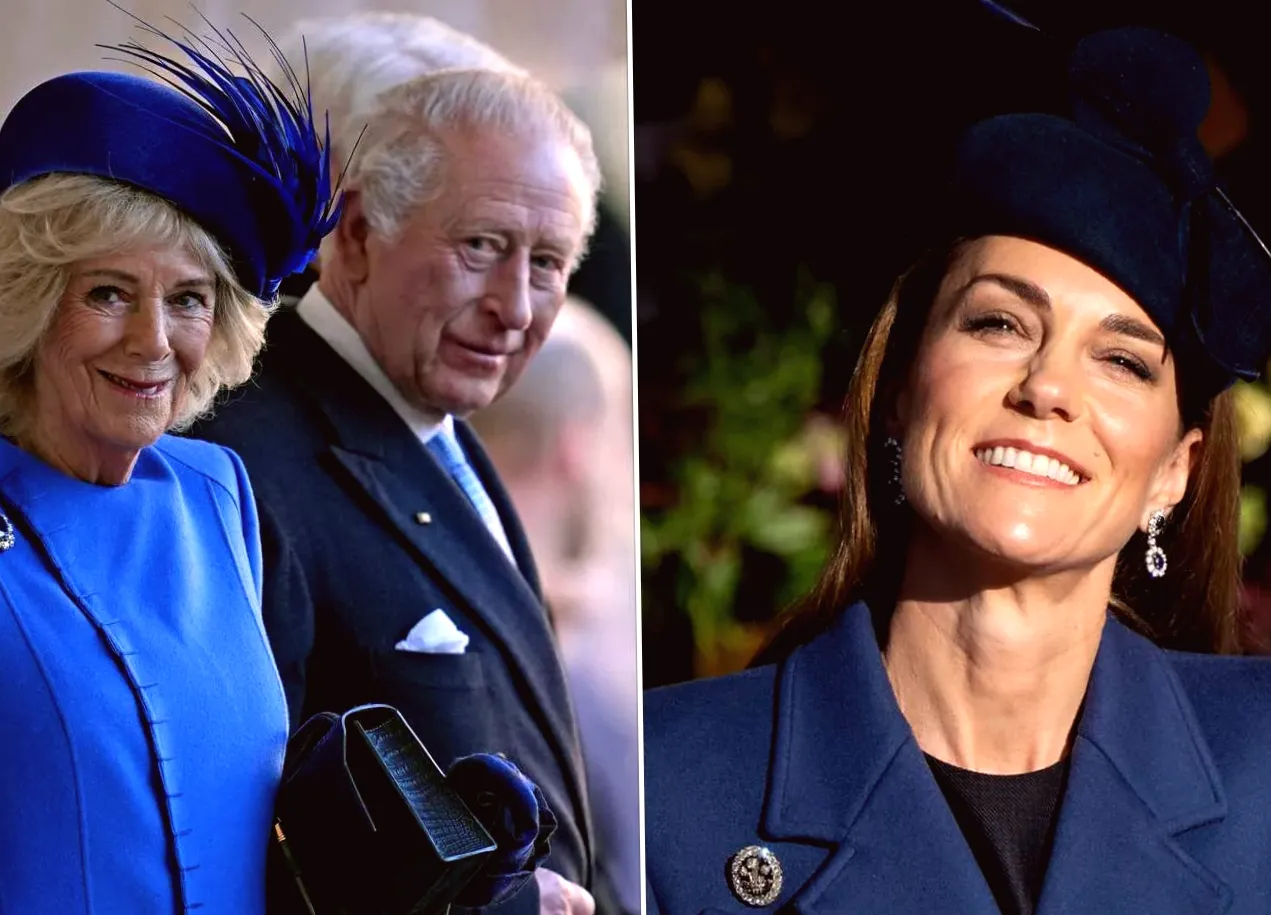 Kate Middleton Performs a Simple Double Curtsy for King Charles and Queen Camilla — Here's the Reason