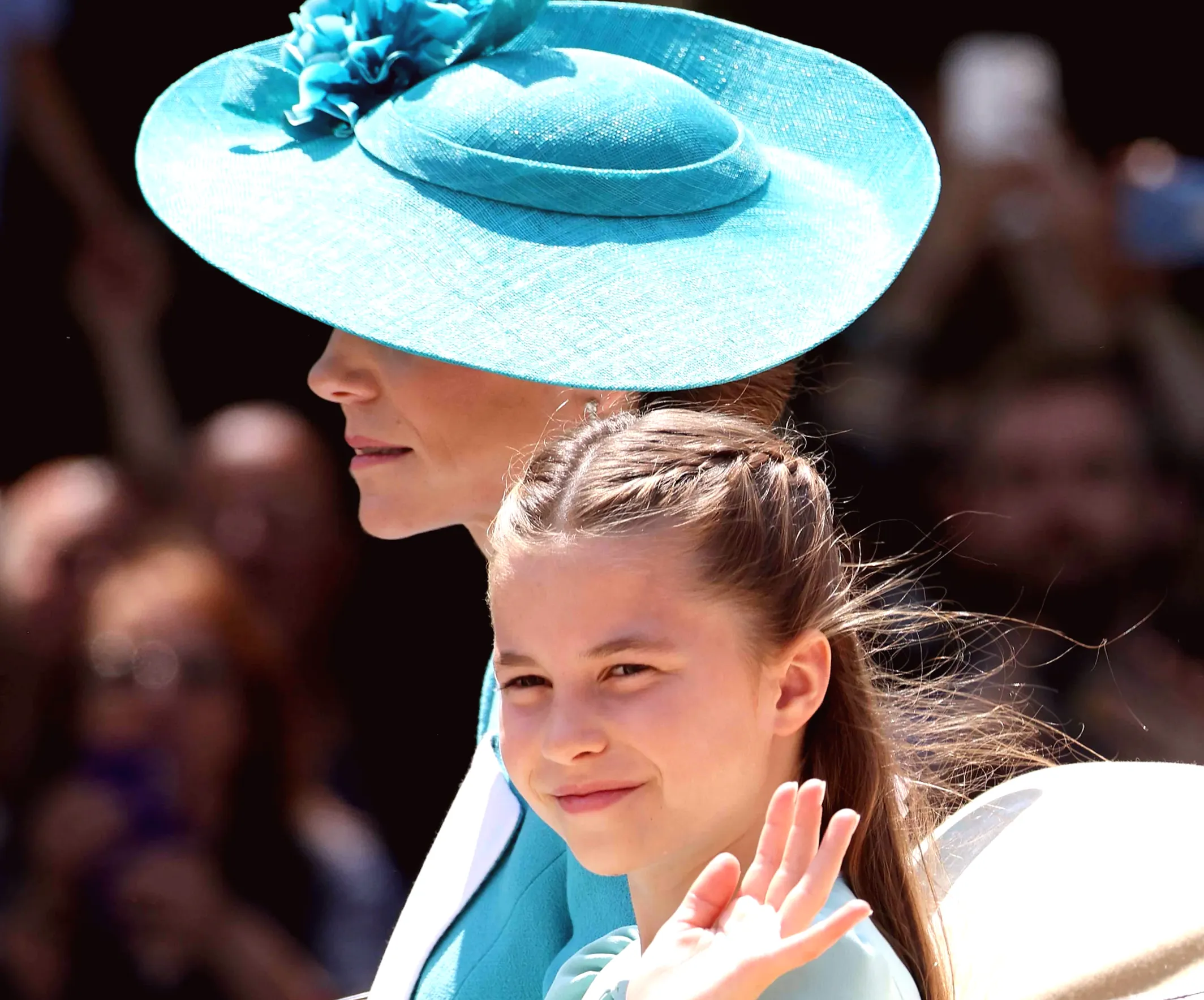 Princess Charlotte Channels Princess Diana in Green Velvet Dress with Kate Middleton-Inspired Hair Accessory