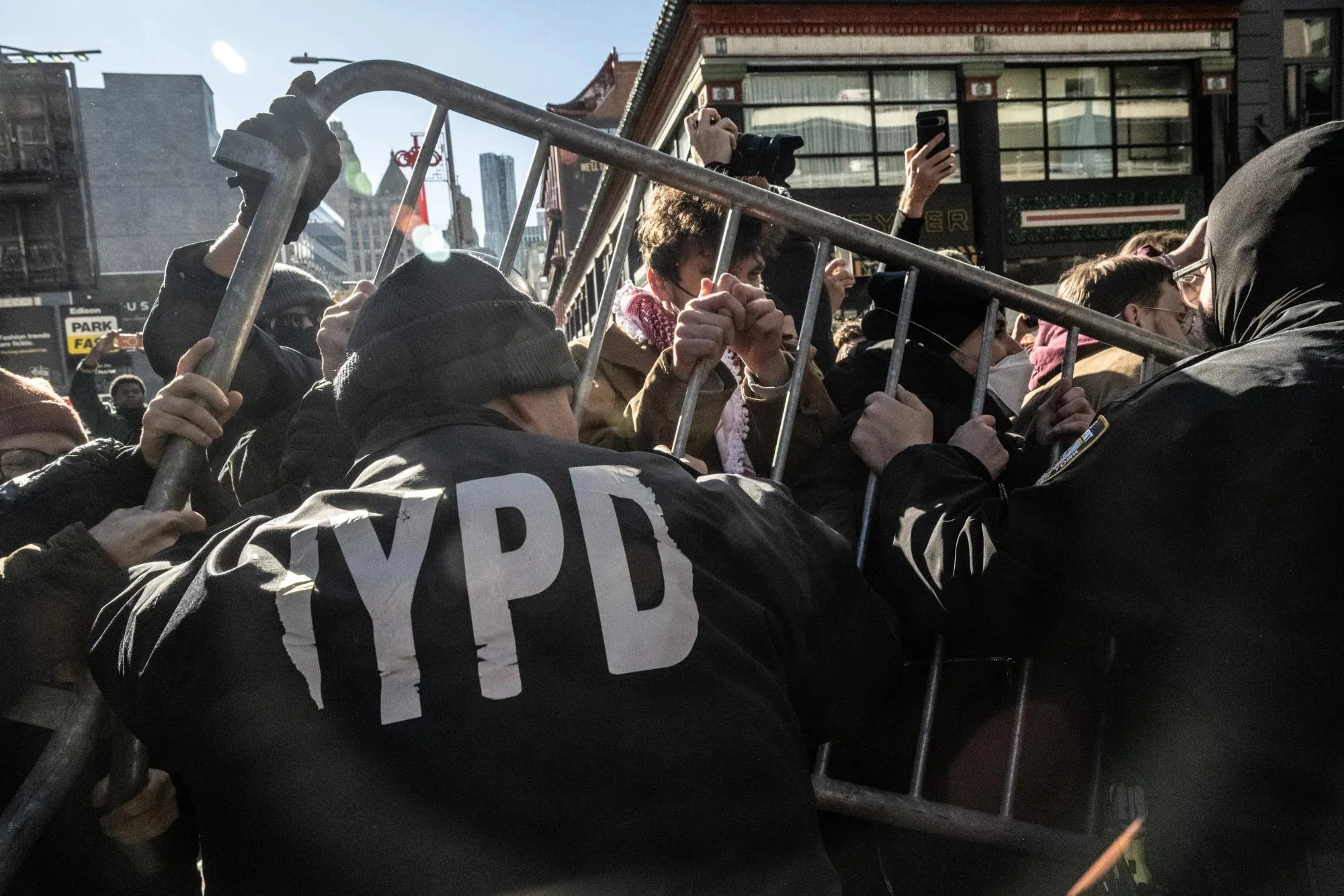 Multiple protesters taken into custody following failed ICE raid in New York City