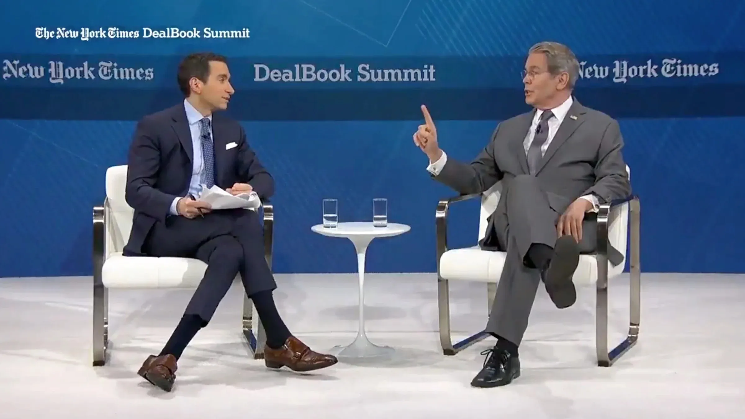 Scott Bessent Criticizes NY Times at Newspaper’s Own Summit