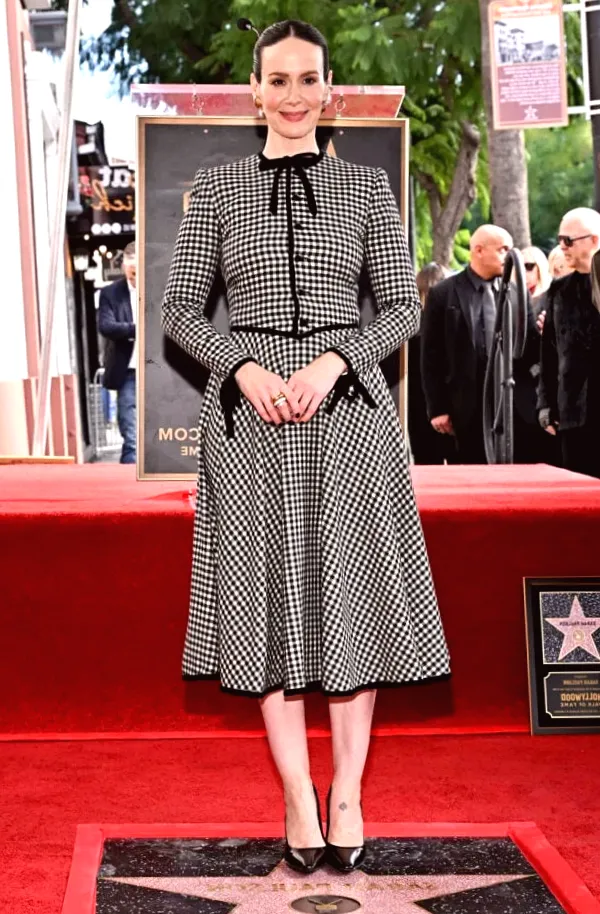 Sarah Paulson Chose Vintage Valentino for Her Hollywood Walk of Fame Event