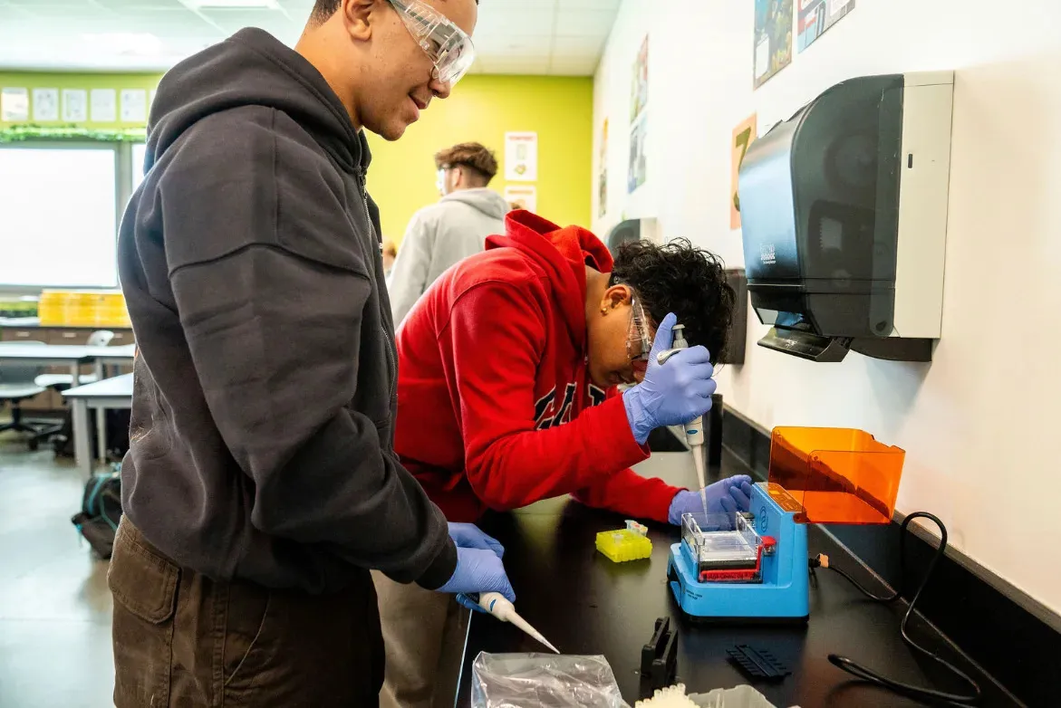 Licking Heights High School students explore forensic science with Amgen