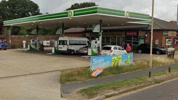 Man with an axe arrested following fire at petrol station
