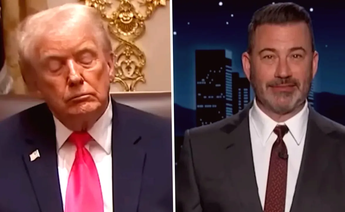 Jimmy Kimmel Responds to Trump Nodding Off During Cabinet Meeting