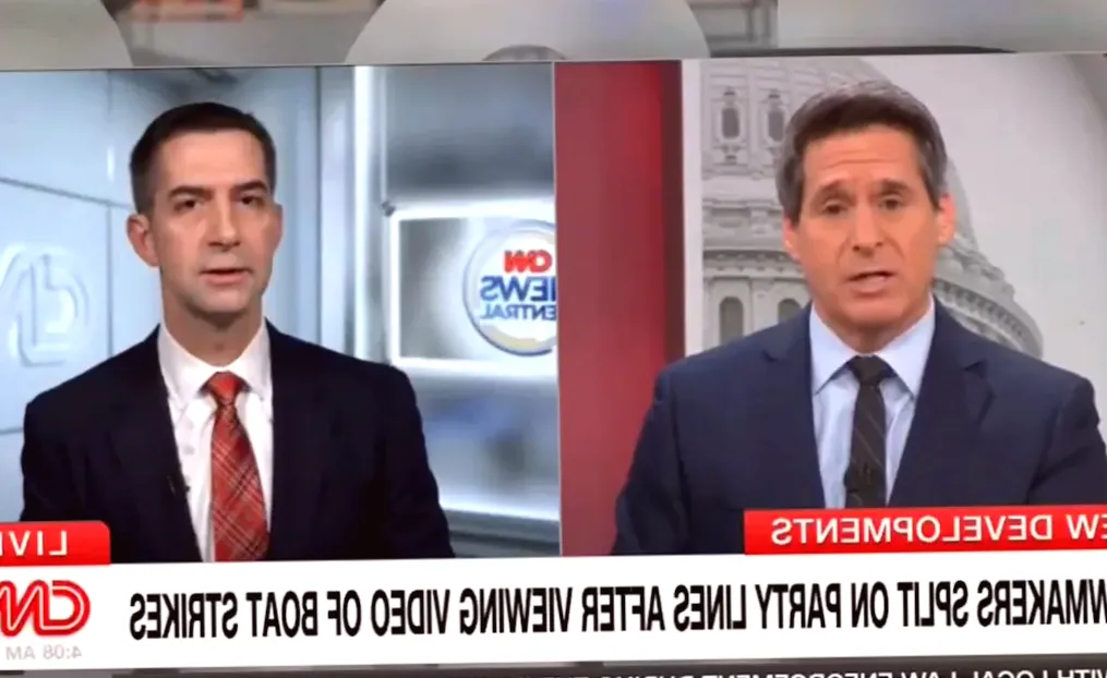 CNN Anchor Challenges Tom Cotton on Legality of Trump's Boat Strikes: 'When Will You Take Action?'