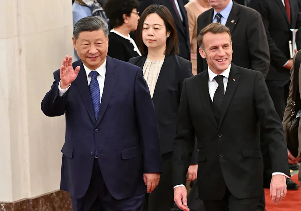 China's Xi and France's Macron vow to work together on international crises and trade