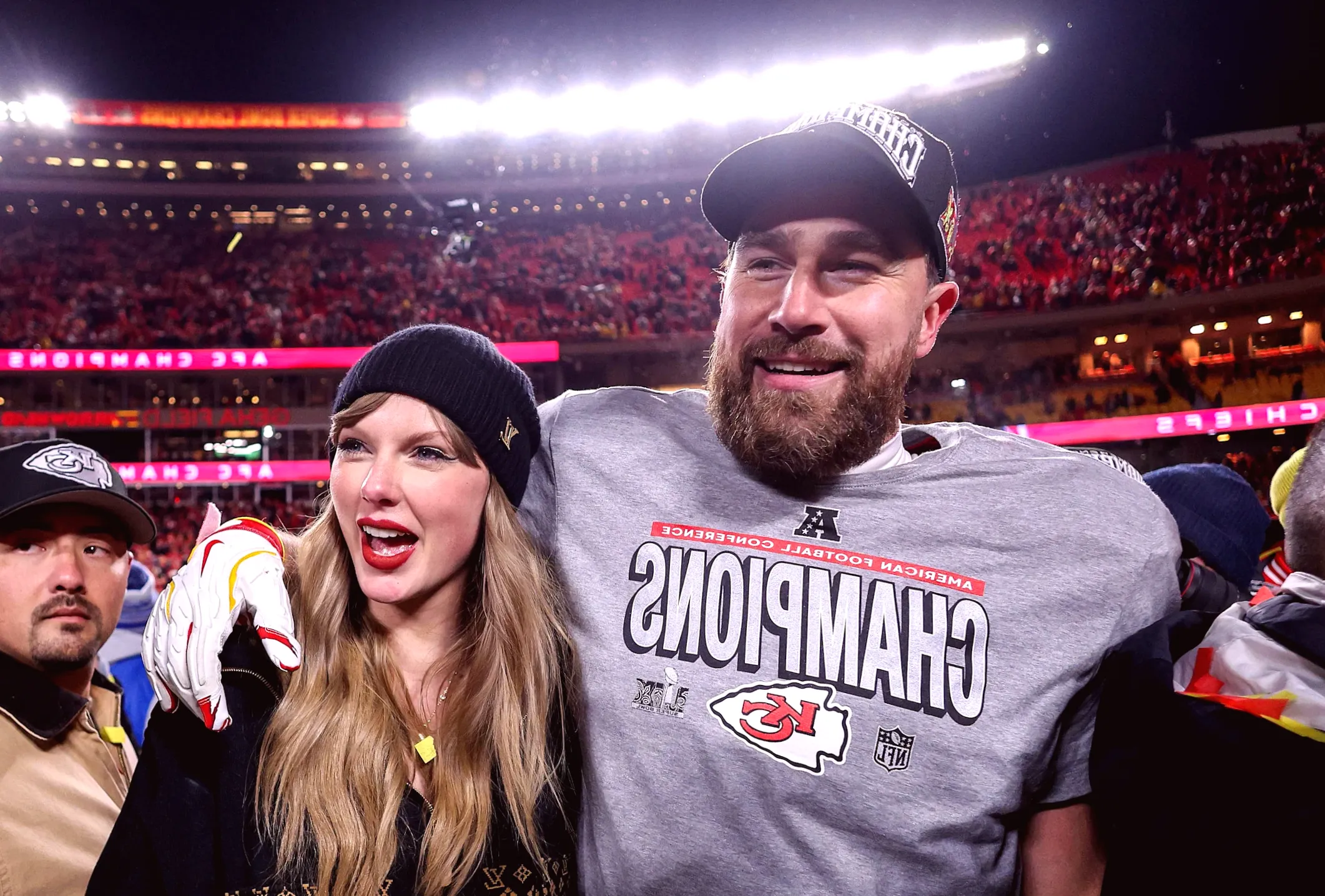Travis Kelce and Taylor Swift have never fought, says the football player