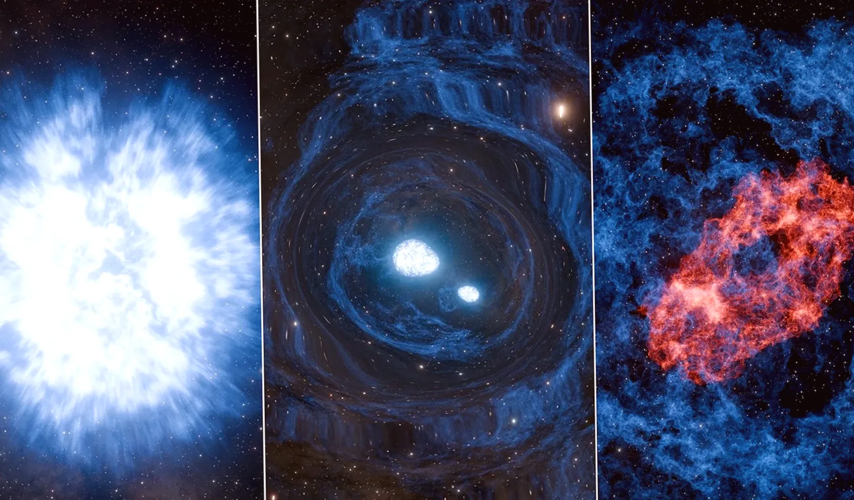 Two neutron stars possibly created the initial 'superkilonova' ever recorded