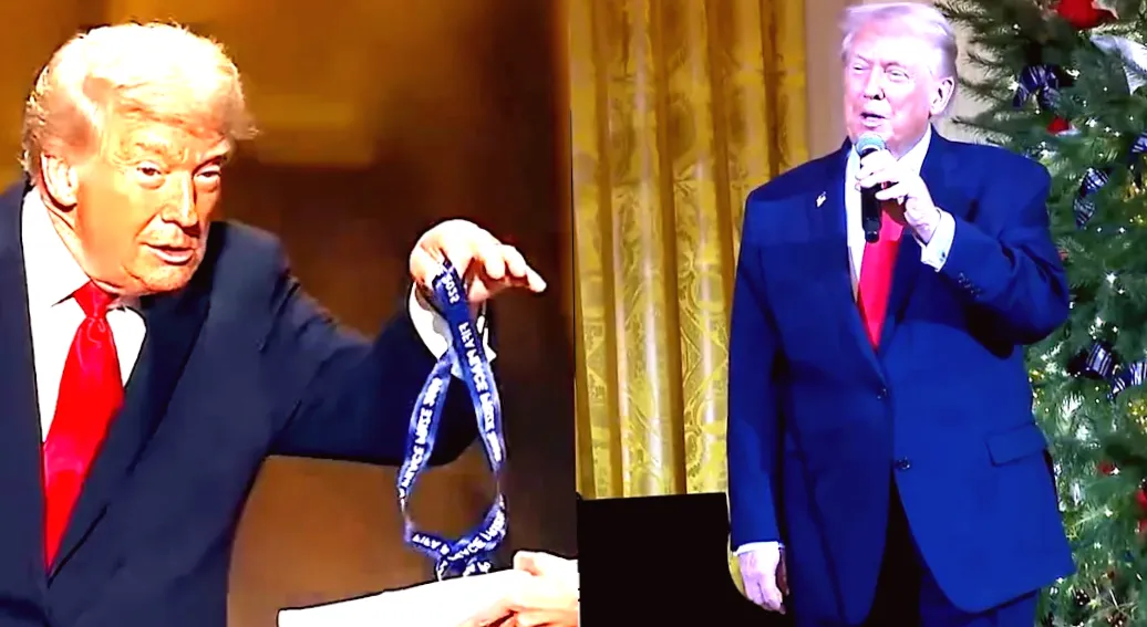 Trump Renames Sporting Event in His Honor While Celebrating Newly Created 'Peace Prize' at Christmas Party