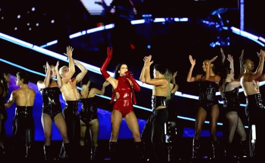 Dua Lipa Makes a Bold Statement with Her Bodysuit Cutouts