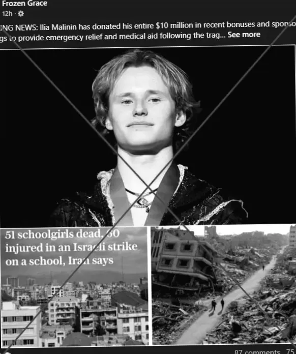 Fake Clickbait Claims Celebrities Backing Victims of Iran School Attack