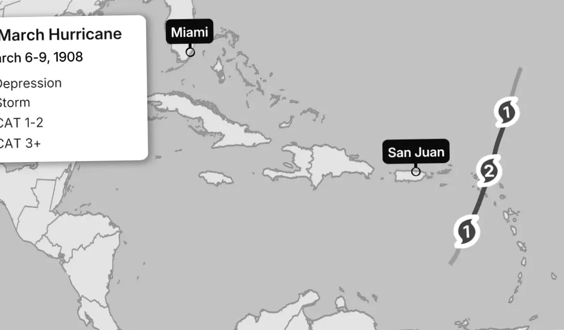 This Date Marks the Sole March Hurricane in History