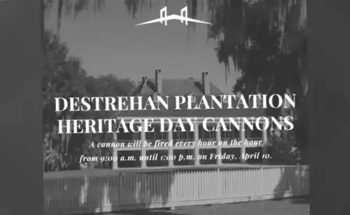 Anticipate loud booms in St. Charles Parish as Destrehan Plantation fires cannons for Heritage Day