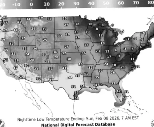 Where will the coldest temperatures hit as polar vortex brings Arctic air to US?