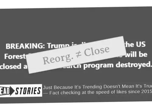 Fact Check: Trump's Reorganization Shifts Forest Service Offices West, But Does Not Close Them All