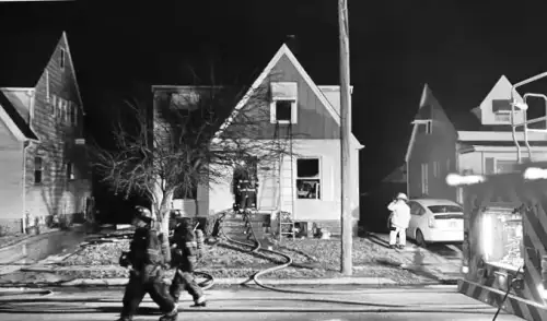 Firefighters respond to Cleveland house fire, 1 person hurt