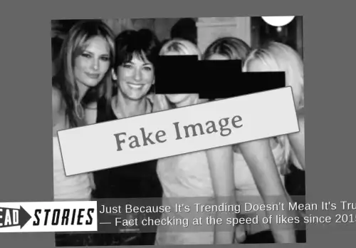 Debunked: Melania Trump and Ghislaine Maxwell Fake Image with Redacted Faces Originally from YouTube Thumbnail