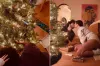 Selena Gomez and Benny Blanco Share a Kiss While Decorating Their Tree to Celebrate Their 'First Christmas as Newlyweds'