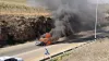 Israeli Defense Forces and Border Police react to reports of settlers hurling rocks and setting cars on fire in the West Bank.